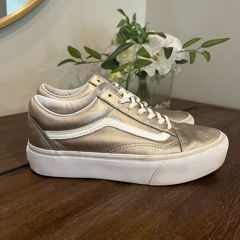 Vans metallic gold/silver